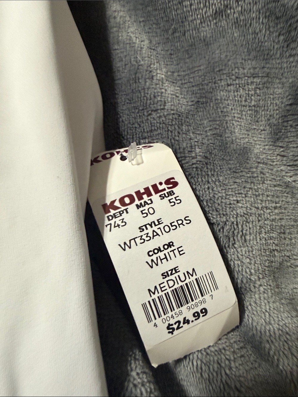 tek gear White V-Neck Racerback Tank Top - Picture 3 of 4